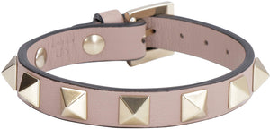 Valentino Garavani - Rockstud leather bracelet-1